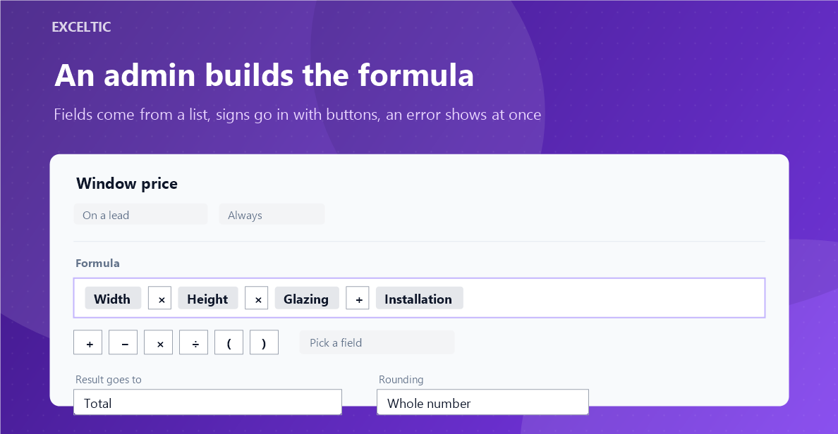 Field calculator