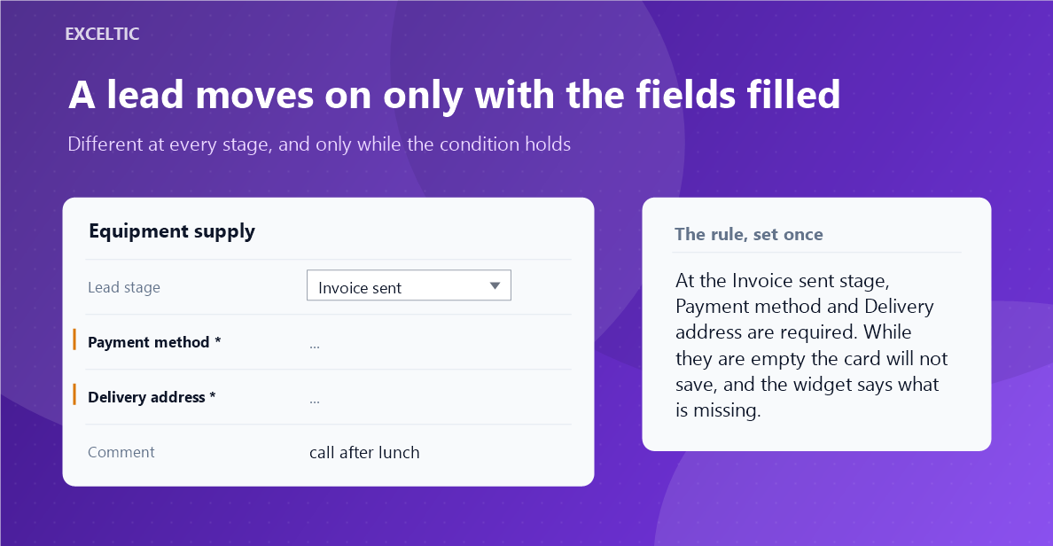 Required fields